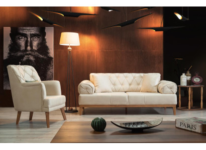 Sofà divano divano divani divano poltrone a tre posti 3+1 posti beige