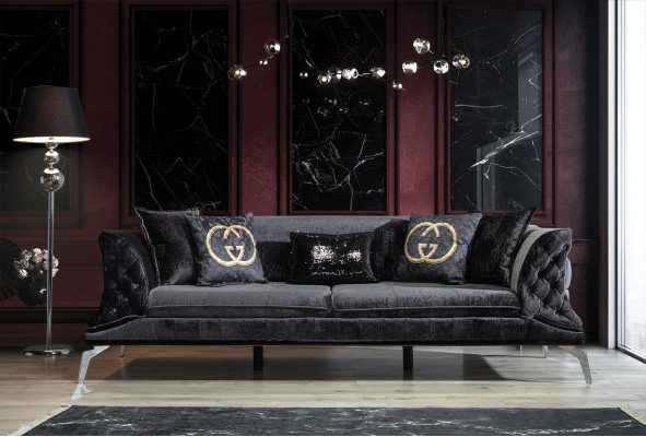 Salotto divano a tre posti Divani a tre posti Sedili Design moderno Divano Mobili Stile