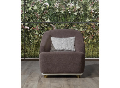 Poltrona monoposto Divano Divanetto Mobili da soggiorno in metallo con tessuto