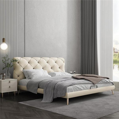 Letti 180x200cm Camera da letto Tessuto Chesterfield Design di lusso