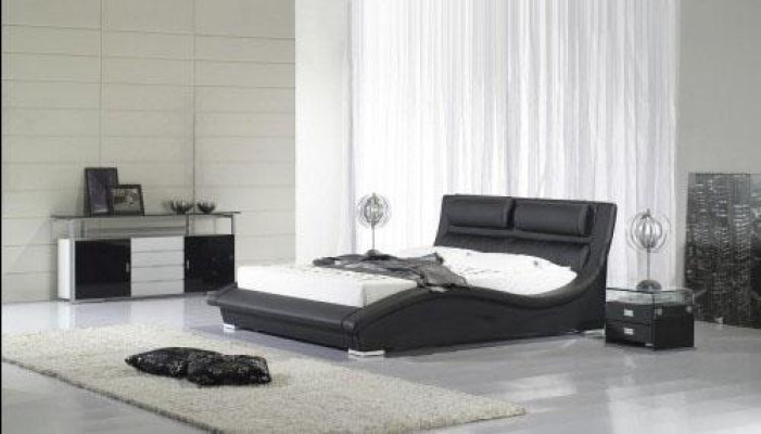 Design letto imbottito per hotel 180x200cm in legno per camera da letto nuziale.