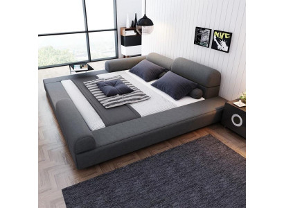 Camera da letto Letto di lusso in legno 180x200cm Nuovo letto di lusso Letti matrimoniali