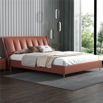 Lusso tessile da hotel in letto imbottito tessuto sedile Italia design letto camera da letto