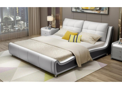 Letto imbottito design decorazione lusso matrimoniale letti hotel camera da letto matrimoniale in pelle