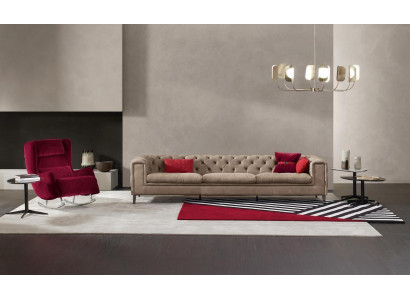 Divano 4 posti Divani in pelle di lusso Designer di lusso Nuovo divano Chesterfield di lusso Nuovo