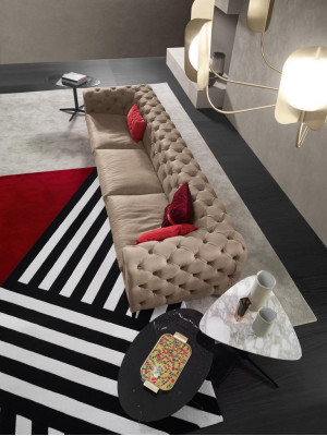 Divano 4 posti Divani in pelle di lusso Designer di lusso Nuovo divano Chesterfield di lusso Nuovo