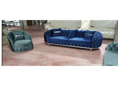 Sofà set 3+1 posti, divano di design Sofas Sofa Couch design di lusso.