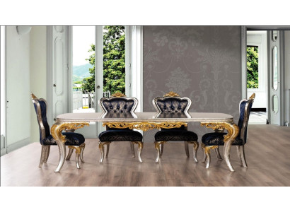 Tavolo Tavolo da pranzo Tavolo da pranzo Sala da pranzo Legno Tavoli Barocco Essen Lusso Mobili Nuovo