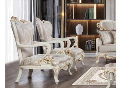 Poltrona poltrona design imbottita divano barocco divano tessuto sedile soggiorno stile