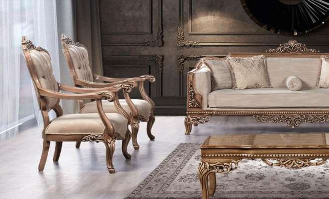 Poltrona poltrona da salotto lussuoso barocco design imbottito design posti a sedere nuovo