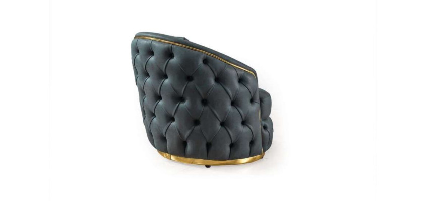 Poltrona Chesterfield sedile design Barocco Rococò moderno soggiorno trono imbottito