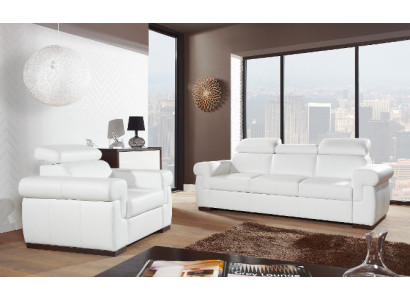 Divano in pelle vera 3+2 posti Set di divani moderni Design del divano Imbottito Garnitur
