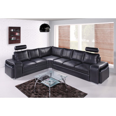 Divano ad angolo Living Lounge, divano ad angolo imbottito, divano, divano insieme, in pelle moderno