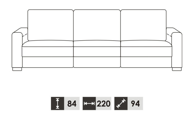 Set di divani moderni 3+1 posti in pelle con design divani imbottiti