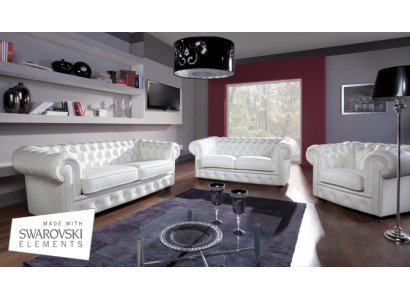 Divano a 2 posti design Chesterfield Relax Sofas Imbottiti Moderni Divani