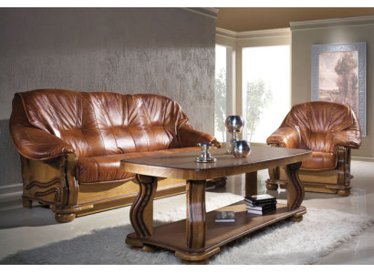 Garnitura divano 3+2 posti seduta imbottitura set 100% pelle italiana