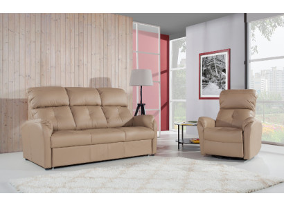 Divano a 2 posti Design Divani Imbottiti Divani in Pelle Relax Moderni Sitz.