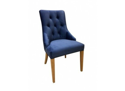 Chesterfield Set 6x Sedia da pranzo in tessuto imbottito Sedia Gastro sala da pranzo