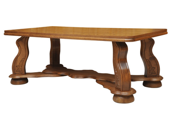 Tavolo in legno massello Tavolino classico da salotto Tavolini da divano in legno fatti a mano