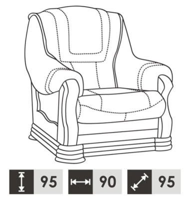 Sedia televisiva classica in pelle, divano da 1 posto imbottito singolo 1 posto nuovo.