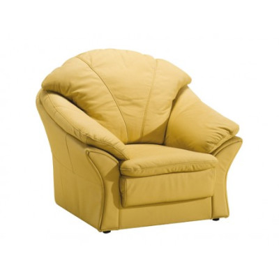 Set da soggiorno classico 3+1 in pelle pieno fiore divano poltrona