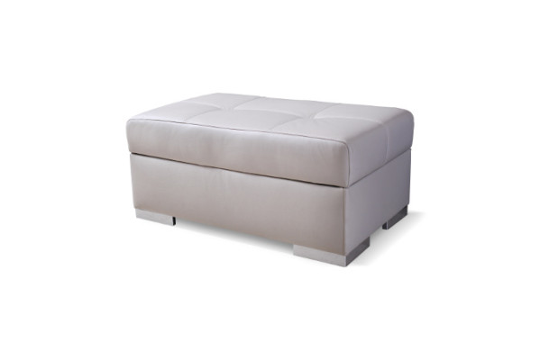 Pouf XXL Club Lounge Decorativo Sgabello Pelle Tessile Ottomano Design Pufa