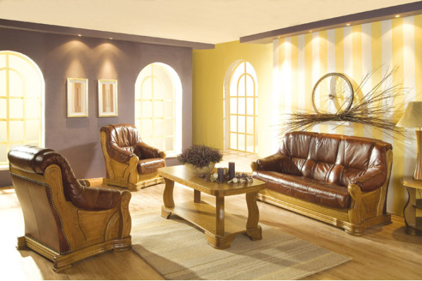 Sofà set 3+2+1 posti Seduta classica Salotto Divani Sofa Poltrone