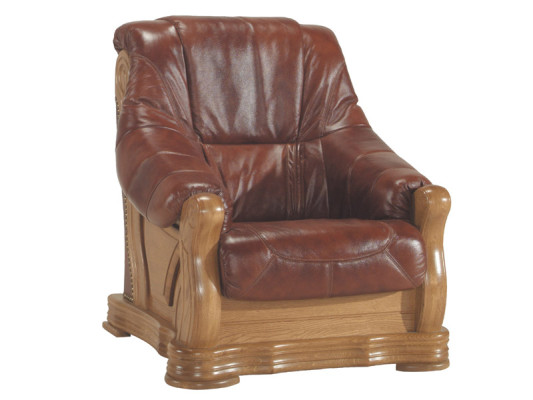 Stile classico divano in pelle set divani 3 + 1 + 1 posti in pelle italiana.