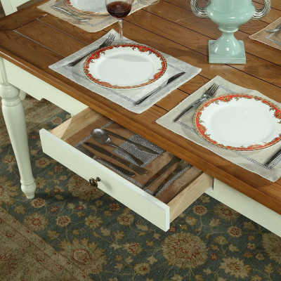 Tavolo da pranzo 6 sedie Set da pranzo Gruppo mobili Tavolo Sala da pranzo 7 pezzi in legno Nuovo