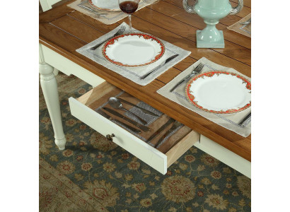 Tavolo da pranzo 6 sedie Set da pranzo Gruppo mobili Tavolo Sala da pranzo 7 pezzi in legno Nuovo
