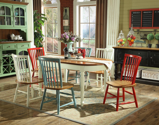 Tavolo da pranzo di lusso 4 sedie Set da pranzo Set da pranzo Tavolo classico Set 7 pezzi Sedia