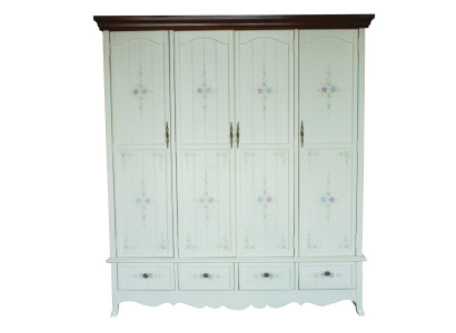 Armadio guardaroba rustico Scaffale Armadi 198cm Guardaroba Legno massiccio Mobili