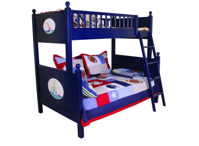 Letto classico per bambini a castello blu letto a soppalco letto da gioco letto per bambini a castello
