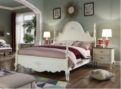 Set camera da letto di classe 3 pezzi Letto Matrimoniale Letti 2x Comodino Legno 3 pezzi. Nuovo