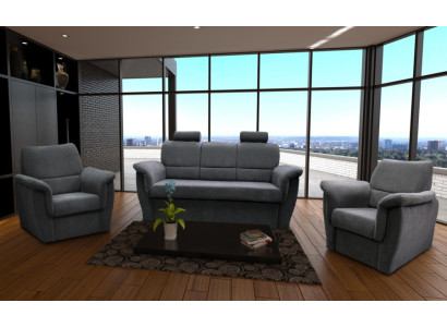 Divano 3+1+1 posti con funzione letto e vano contenitore, divano imbottito nuovo.