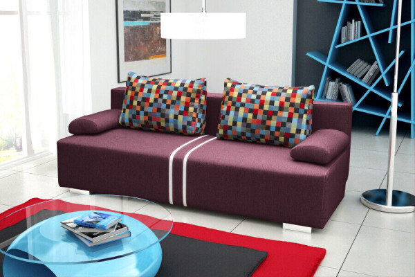 Divano letto a 3 posti con funzione letto, contenitore e divano letto a ribalta - Divano design