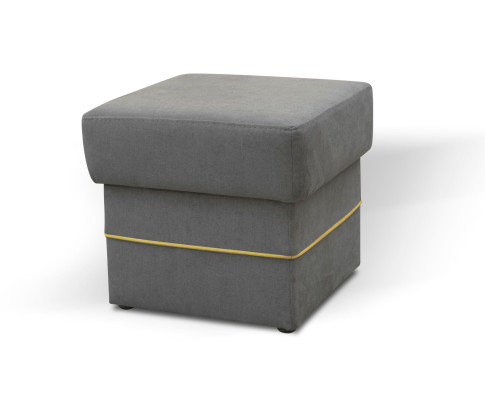 Poggiapiedi Rotondo Pouf Pouf Pouf Pouf in Tessuto Seduta