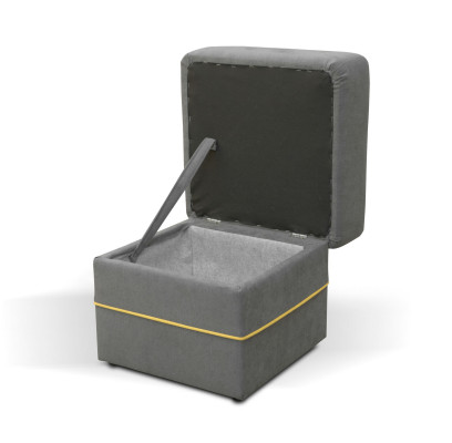 Poggiapiedi Rotondo Pouf Pouf Pouf Pouf in Tessuto Seduta