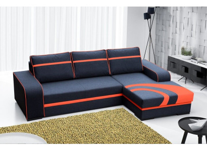 Divano letto angolare con funzione letto e imbottitura - Moderno set con funzione letto NUOVO