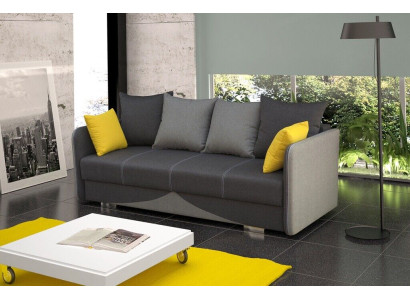 Tessuto imbottito insieme a funzione letto divano letto nuovo divano a 3 posti.