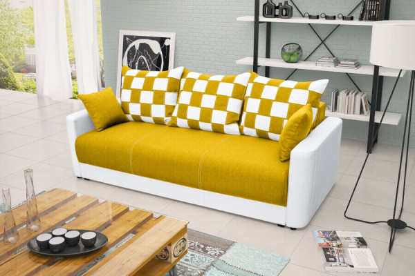 Divano letto a 3 posti con funzione letto e contenitore - Divano a letto comodo