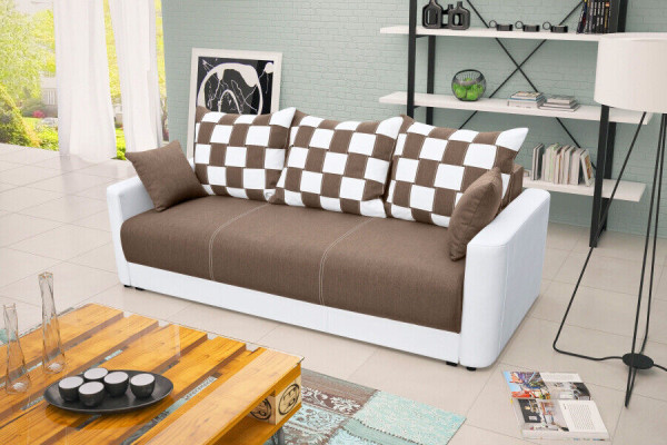 Divano letto a 3 posti con funzione letto e contenitore - Divano a letto comodo