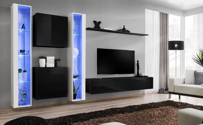 Mobili da soggiorno di design lusso supporto per TV designer mensola a muro completo