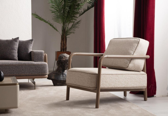 Set di divani moderno e luminoso 3+3+1 Designer per soggiorno 3 pezzi