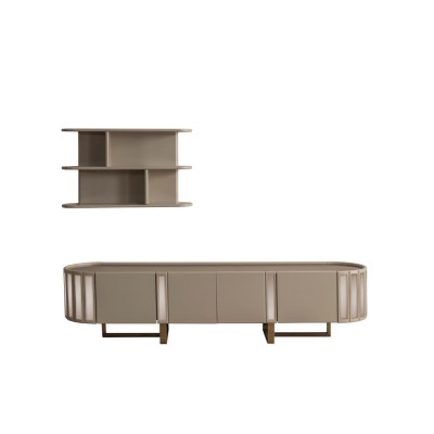 Mobile porta TV con set di mensole e stand TV, credenza, mobiletto per il soggiorno