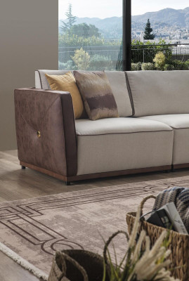 Divano angolare a forma di L, design del soggiorno angolare di lusso Divano.