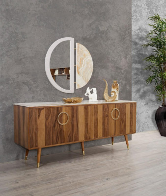 Sideboard, comò, mobili da hotel, nuovo design di lusso, tavoli consolle, console.