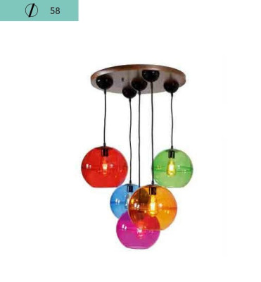 Lampada design soffitto moderno argento applique colorata lampadario guardia.