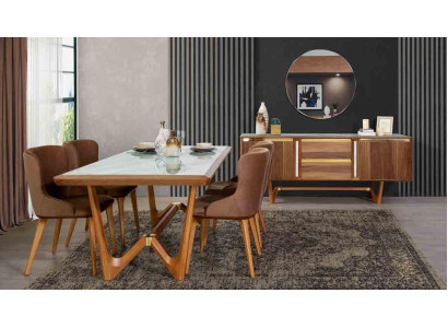 Gruppo tavolo da pranzo tavoli 6 pezzi set nuovo tavolo da pranzo 4x sedie sedia set sala da pranzo