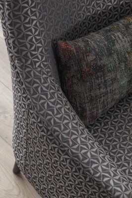 Poltrona Singola Divano Divano Imbottito 1 Posto Poltrona in Tessuto Moderno per Soggiorno